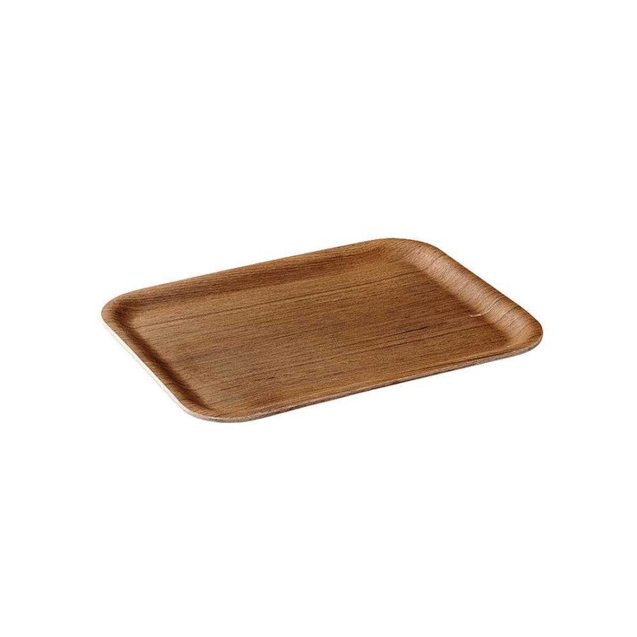 Utensilios De Cozinha NONSLIP TRAY | Bandeja Antiderrapante 320X240Mm Teca