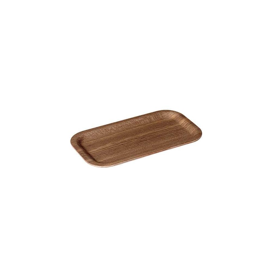 Utensilios De Cozinha NONSLIP TRAY | Bandeja Antiderrapante 220X120Mm Teca