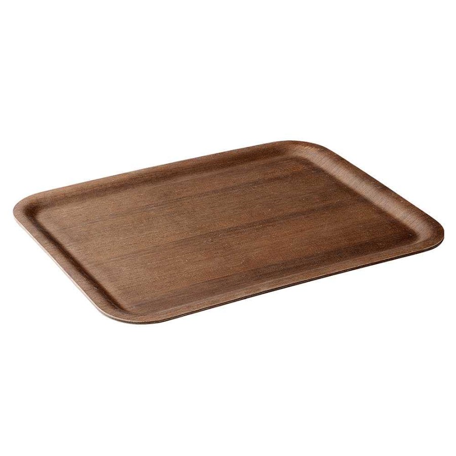 Utensilios De Cozinha NONSLIP TRAY | Bandeja Antiderrapante 430X330Mm Teca