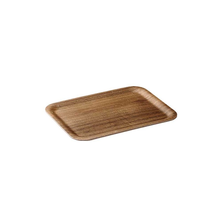 Utensilios De Cozinha NONSLIP TRAY | Bandeja Antiderrapante 270X200Mm Teca